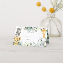Safari Animals Oh Baby Greenery Jungle Baby Shower