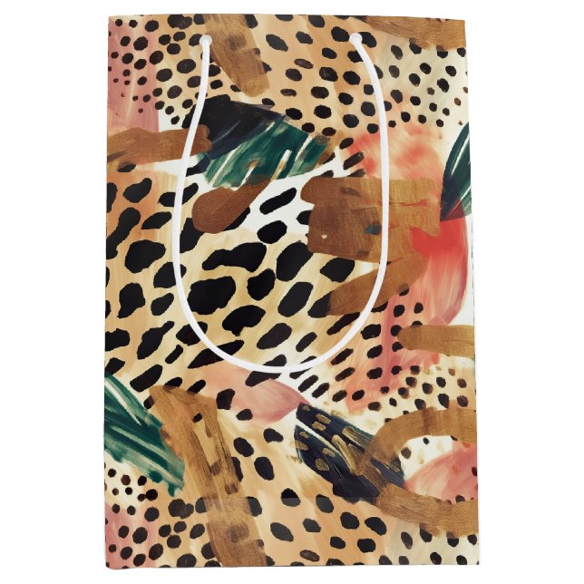 Safari Animals Päls Prints Mönster Savannah Boho (Framsidan)