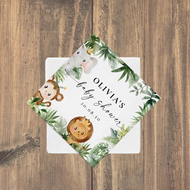 Safari Animals Party Napkins Pappersservett (Skapare uppladdad)
