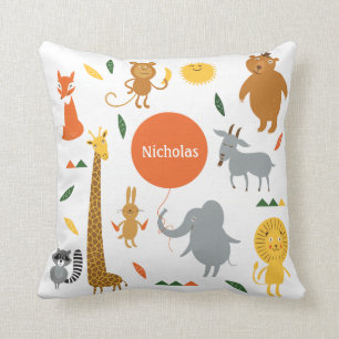 Safari Animals Pillow Kudde