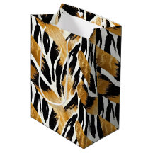 Safari Animals Thmet Guld och Black