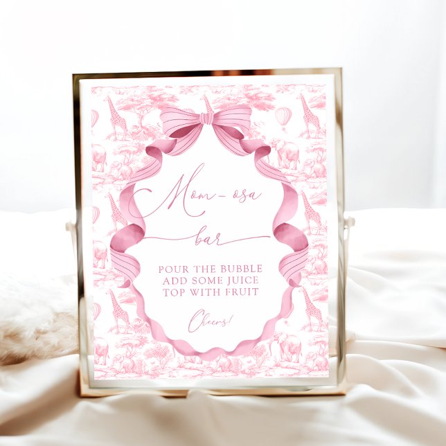 Safari Animals Toile de Jo Baby Shower Mamma-osa P Poster (Skapare uppladdad)