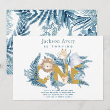 Safari Animals Tropical First Birthday