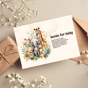 Safari Animals Vild en babyåda Inbjudningar