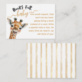 Safari animals vild en modern Baby Shower bokar Tilläggskort