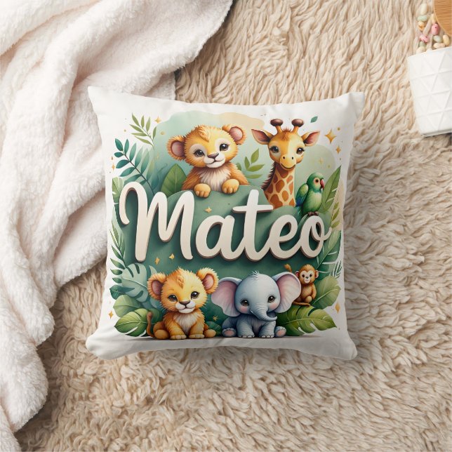 Safari Äventyr Mateo Dekorativ kudde (Filt)