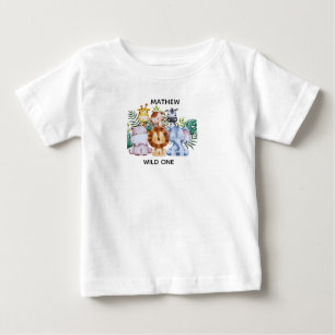 Safari-äventyrsbabyfest T Shirt