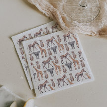 Safari Baby djur Mönster