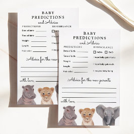 Safari Baby djur Predictions & Advice