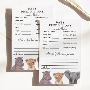 Safari Baby djur Predictions & Advice