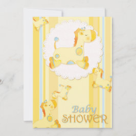 Safari Baby Giraffe Baby Shower Inbjudningar