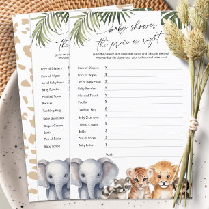 Safari baby pojke baby shower Pris är rätt spel