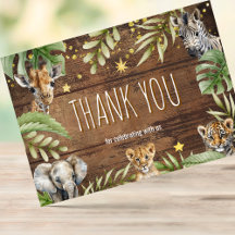 Safari Baby Shower Baby djur