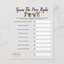 Safari Baby Shower Game gissar Prist