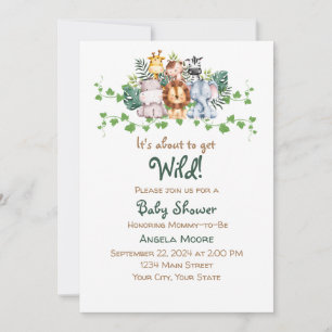 Safari Baby Shower-inbjudan Inbjudningar