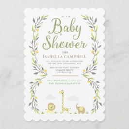 Safari Baby Shower-inbjudan Inbjudningar