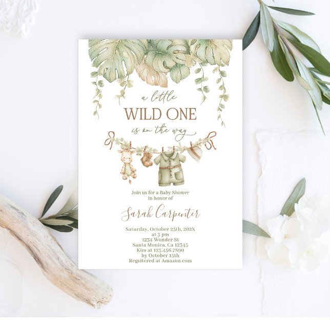 Safari Baby Shower Inbjudningar (Skapare uppladdad)