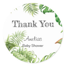 Safari Baby Shower Sticker