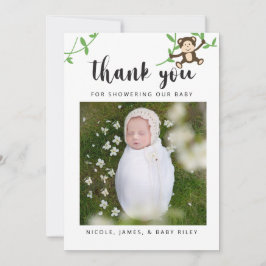 Safari Baby Shower Tack Jungle Animals Inbjudningar