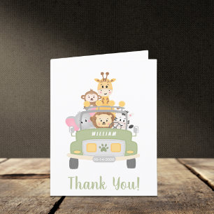 Safari Baby Shower Tack Kort