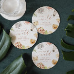 SAFARI Baby Shower Underlägg Papper Rund<br><div class="desc">Försöka en trevlig färd genom vildmarken med den här härliga Safari-temed-samlingen. Med charmerande vattenfärgåtergivningar av vackra djur som ställs mot en bakgrund av muterade ökenhuber,  ger den här samlingen savannahns lugn och  till firande. Perfekt för både babyduschar och födelsedagsfester.</div>