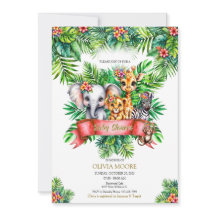 Safari Baby Shower Vild ett är på väg