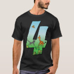 Safari Birthday Boy 4th Kids Giraffe Animal Number T Shirt<br><div class="desc">Safari Birthday Boy 4th Kids Giraffe Animal Number 4 Tiger.</div>