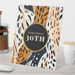 Safari Boho Afrikanskt djurtryck bord