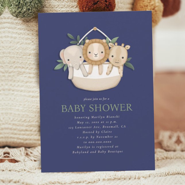 Safari Boy Baby Shower Inbjudningar (Skapare uppladdad)
