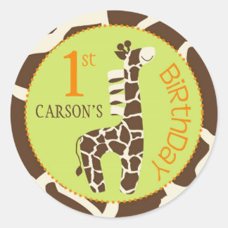 Safari Boy ELLER Sticker GIR 1 Runt Klistermärke