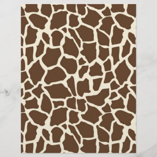 Safari Boy O Dual-Sided Papper Giraffe B