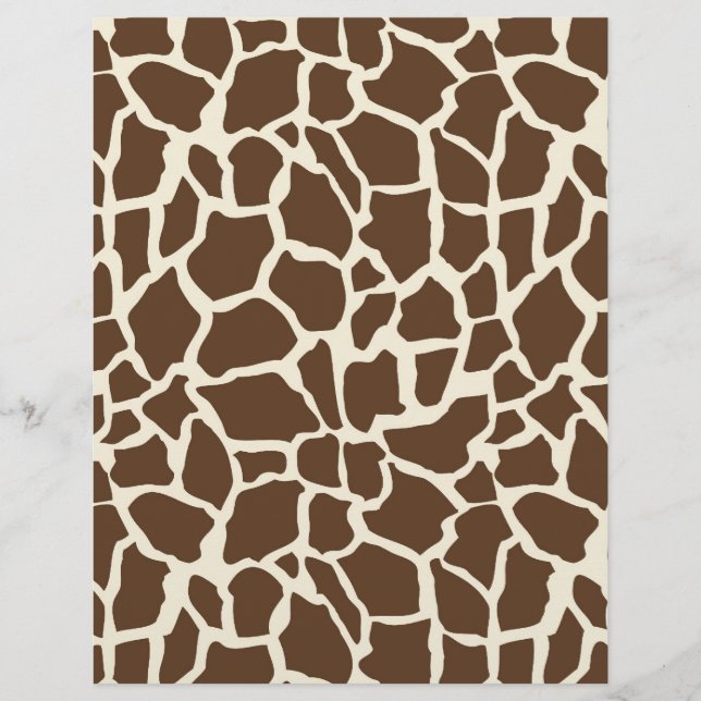 Safari Boy O Dual-Sided Papper Giraffe B (Framsida)