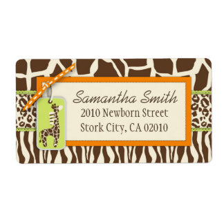 Safari Boy OR Shipping Label Fraktsedel