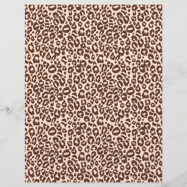 Safari Boy Scrapbook Papper Cheetah (Framsida)