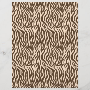 Safari Boy Scrapbook Papper Zebra