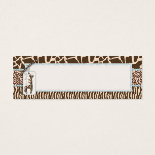 Safari Boy Smala Gift Märkre 2 Litet Visitkort