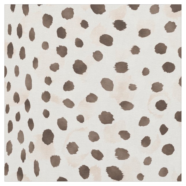 Safari chic neutralt brun beige cheetah print tyg (Närbild)