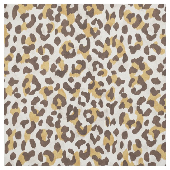 Safari chic neutralt guld brun cheetah-avtryck tyg (Provkarta)