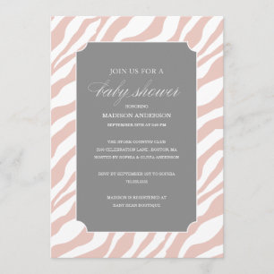 SAFARI CHIC SHOWER BABY SHOWER INVITATIONS INBJUDNINGAR