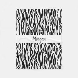 Safari Chic Zebra Blanket för Adventurous Spirits Fleecefilt