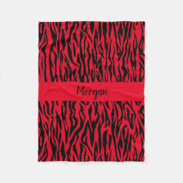 Safari Chic Zebra Blanket för Adventurous Spirits Fleecefilt