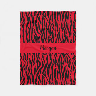 Safari Chic Zebra Blanket för Adventurous Spirits Fleecefilt
