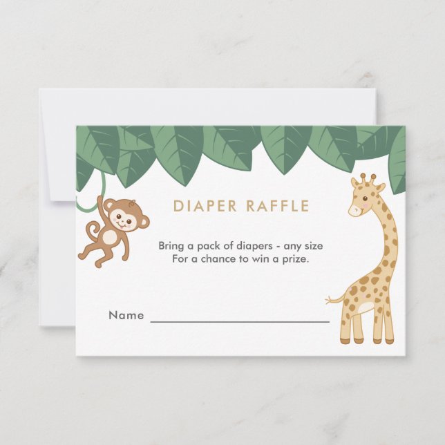 Safari Daper Raffle Card OSA Kort (Framsida)