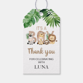 Safari Det är Märkre för pojkbabyskor Presentetikett