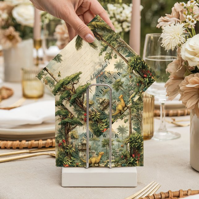 Safari Dino Baby Shower Pappersservett (Skapare uppladdad)