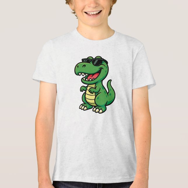 Safari dinosaur med Coola Shades T Shirt (Framsida)