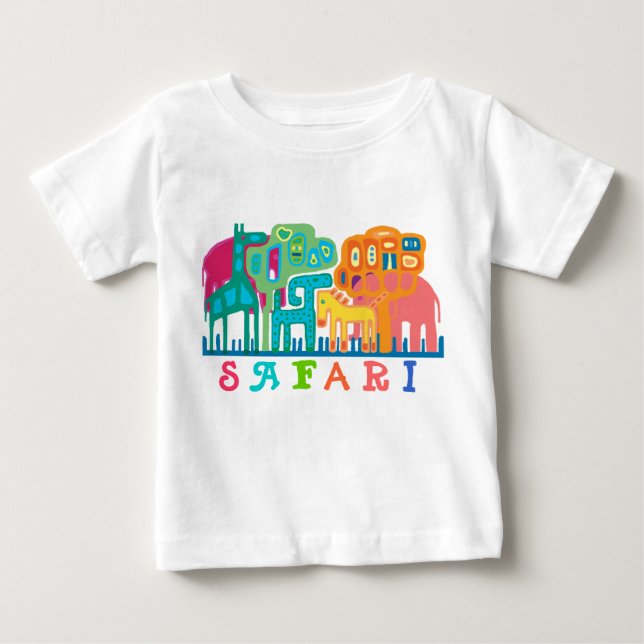 Safari - djungeldjur t shirt (Framsida)