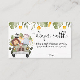 Safari-djungeltemat Förkortning av raffkort Tilläggskort