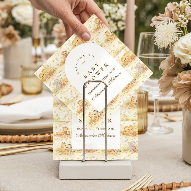 Safari-djur för saga Bebis-fest Pappersservett (Skapare uppladdad)