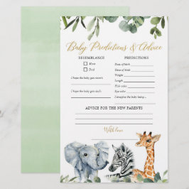 Safari-djur, råd om storskaliga förutsägelser från